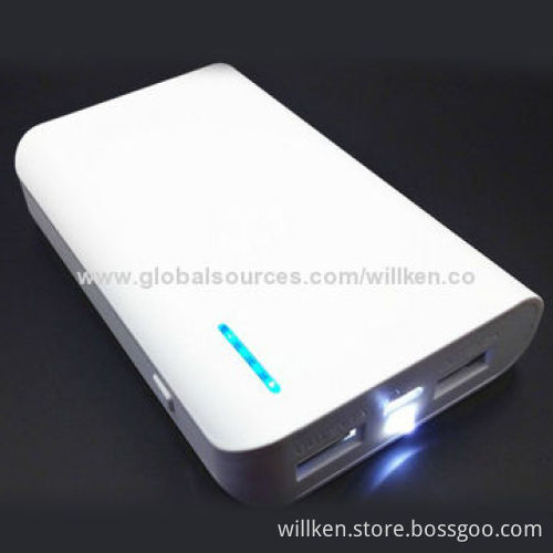 Portable Power Bank, 4 LED Indicators for iPhone and iPad Mini, 5,600mAh Capacity, Assorted Colors